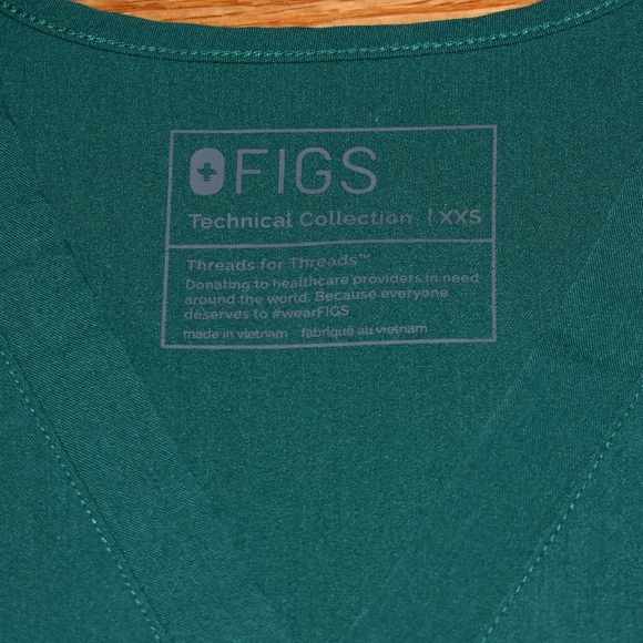 Figs Scrub Set Hunter Green - Picture 5 of 6